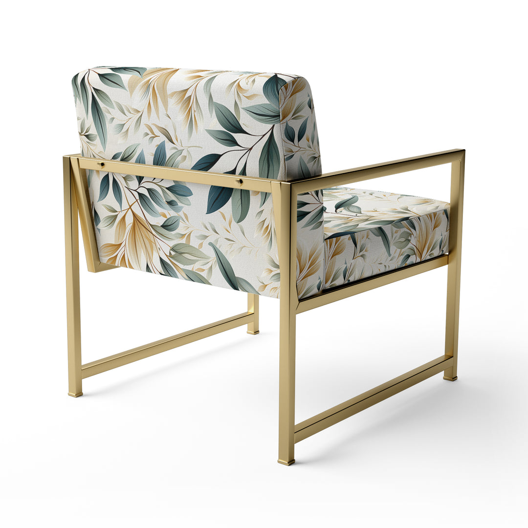 Neutral Leaves - Bohemian Arm Chair