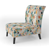 Multicolor Dance Polka Dots Pattern - Modern Accent Side Chair