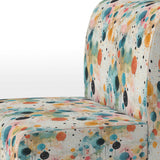Multicolor Dance Polka Dots Pattern - Modern Accent Side Chair