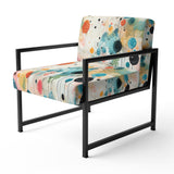 Multicolor Dance Polka Dots Pattern - Modern Accent Side Chair