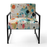 Multicolor Dance Polka Dots Pattern - Modern Accent Side Chair