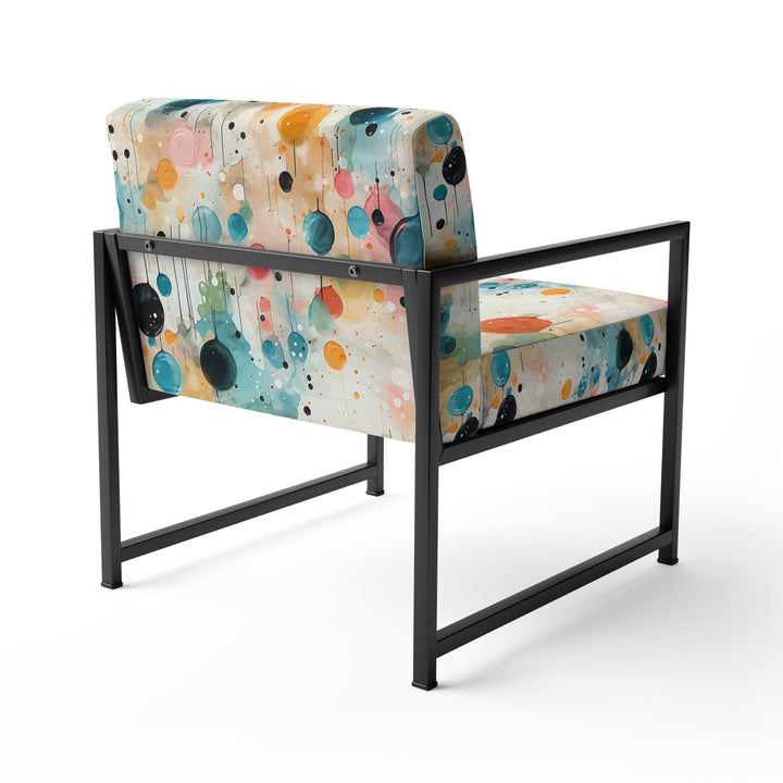 Multicolor Dance Polka Dots Pattern - Modern Accent Side Chair