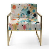 Multicolor Dance Polka Dots Pattern - Modern Accent Side Chair