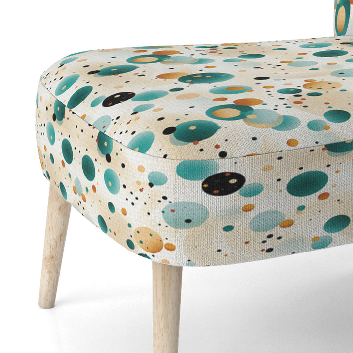 Bohemian Flair Polka Dots Pattern - Modern Accent Slipper Chair