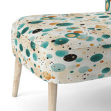 Bohemian Flair Polka Dots Pattern - Modern Accent Slipper Chair