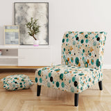 Bohemian Flair Polka Dots Pattern - Modern Accent Slipper Chair