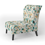Bohemian Flair Polka Dots Pattern - Modern Accent Slipper Chair