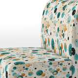 Bohemian Flair Polka Dots Pattern - Modern Accent Slipper Chair
