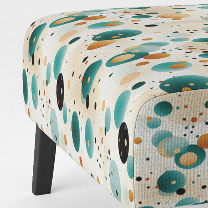 Bohemian Flair Polka Dots Pattern - Modern Accent Slipper Chair
