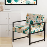 Bohemian Flair Polka Dots Pattern - Modern Accent Slipper Chair