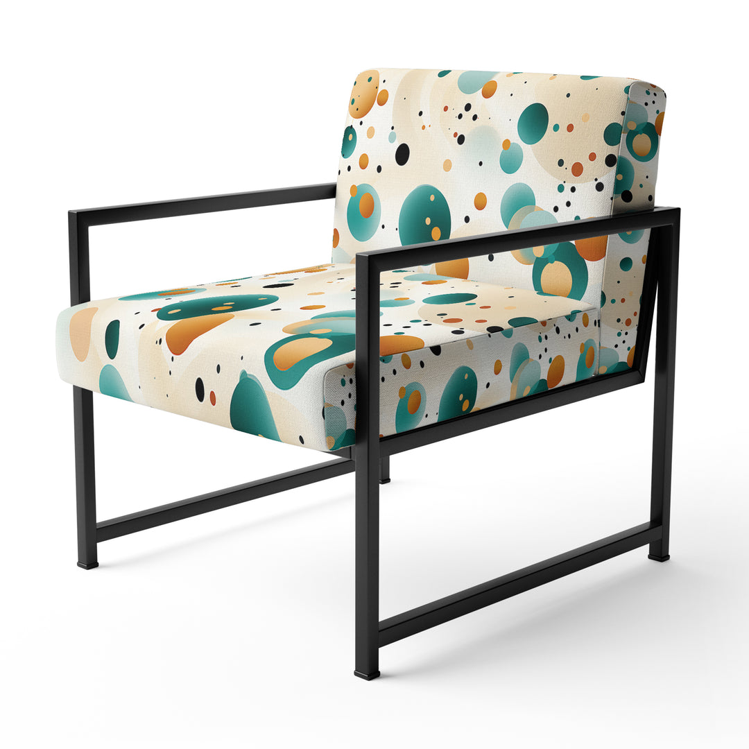 Bohemian Flair Polka Dots Pattern - Modern Accent Slipper Chair