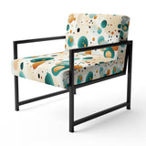 Bohemian Flair Polka Dots Pattern - Modern Accent Slipper Chair