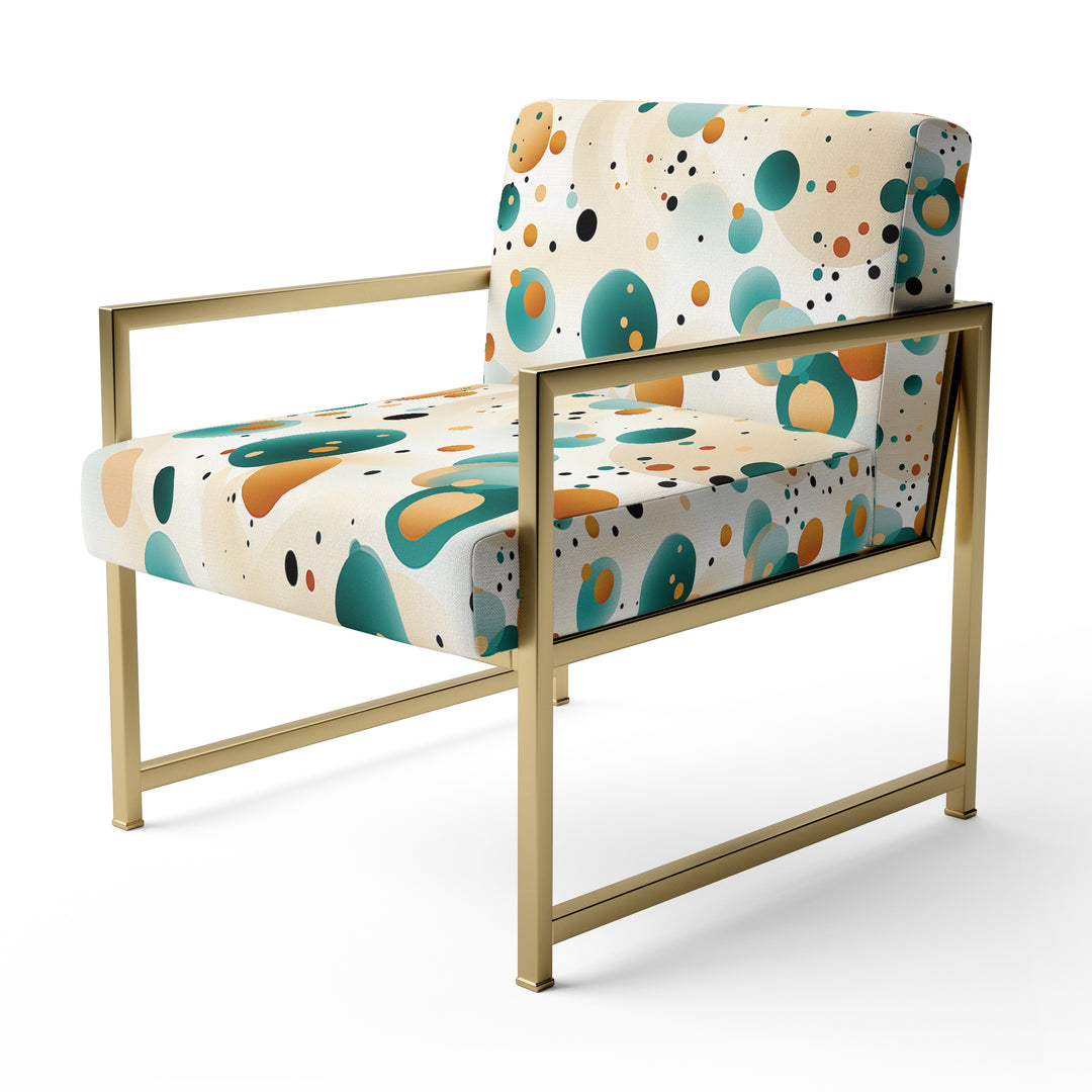 Bohemian Flair Polka Dots Pattern - Modern Accent Slipper Chair