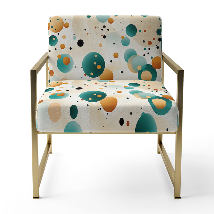 Bohemian Flair Polka Dots Pattern - Modern Accent Slipper Chair