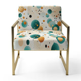 Bohemian Flair Polka Dots Pattern - Modern Accent Slipper Chair
