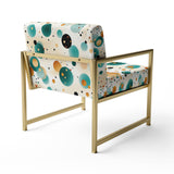 Bohemian Flair Polka Dots Pattern - Modern Accent Slipper Chair