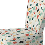 Geometric Harmony Polka Dots Pattern - Upholstered Modern Accent Chairs