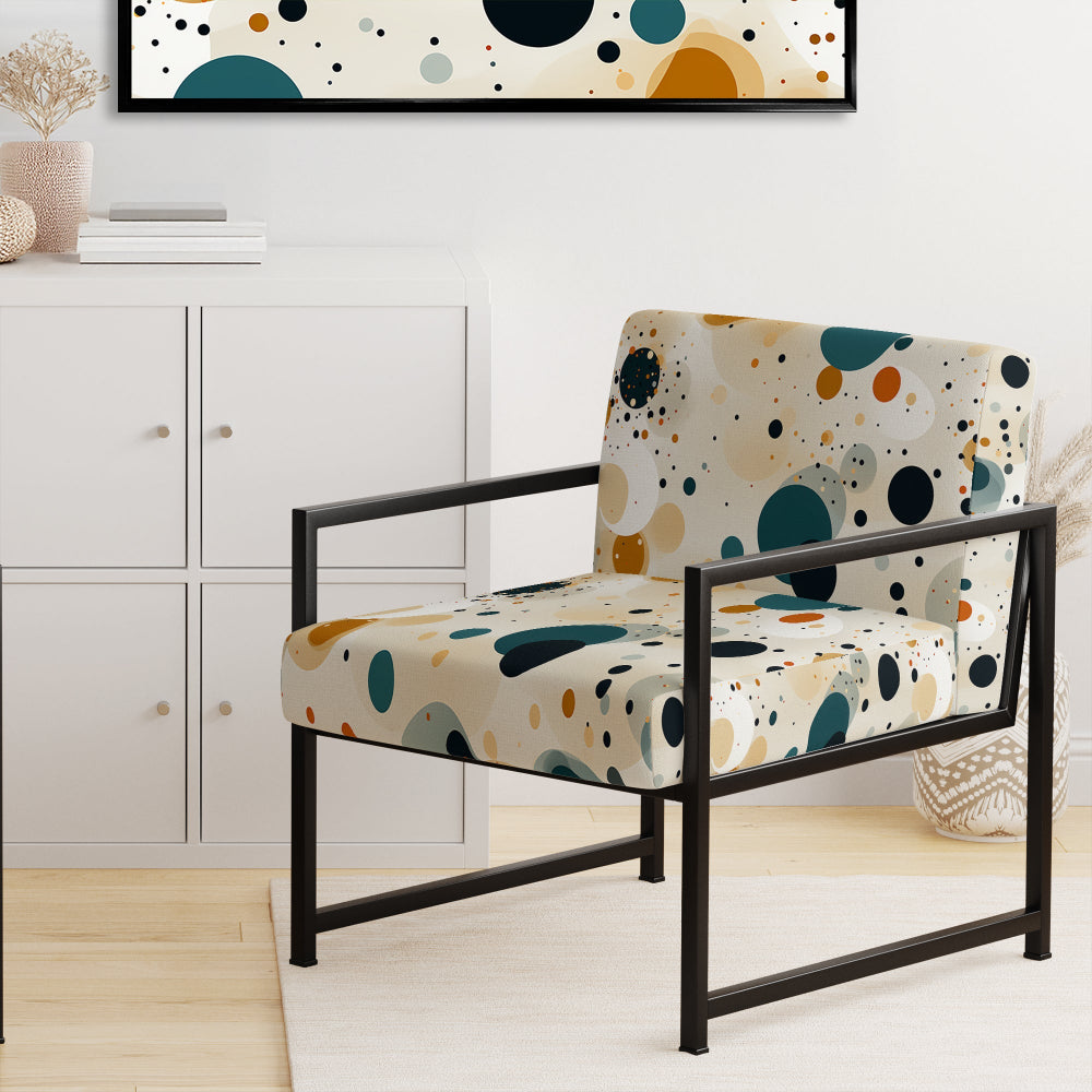 Industrial Chic Polka Dots Pattern - Modern Arm Chair