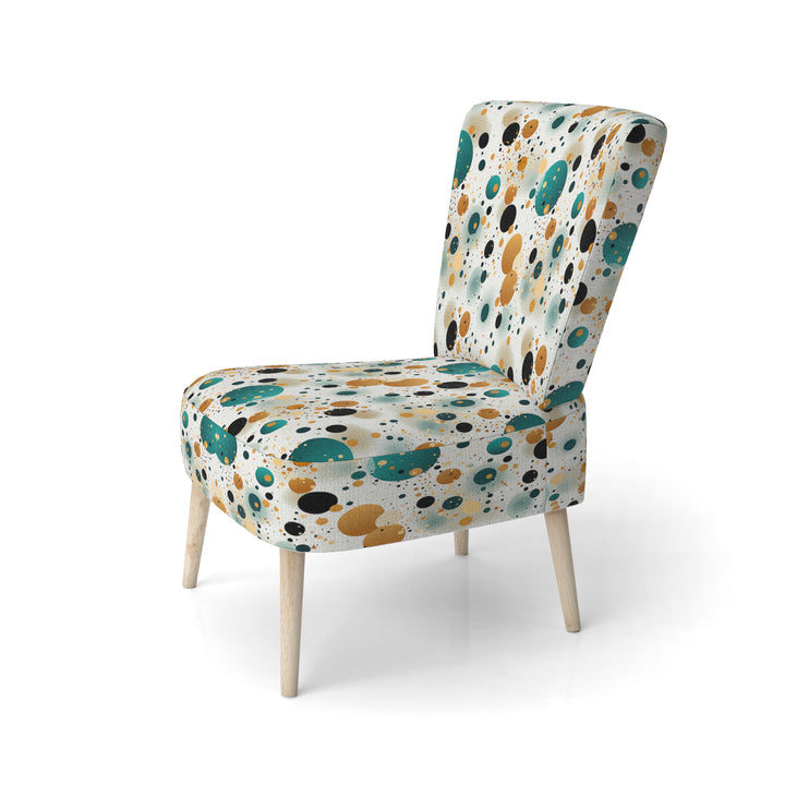 Industrial Fusion Polka Dots Pattern - Modern Arm Chair