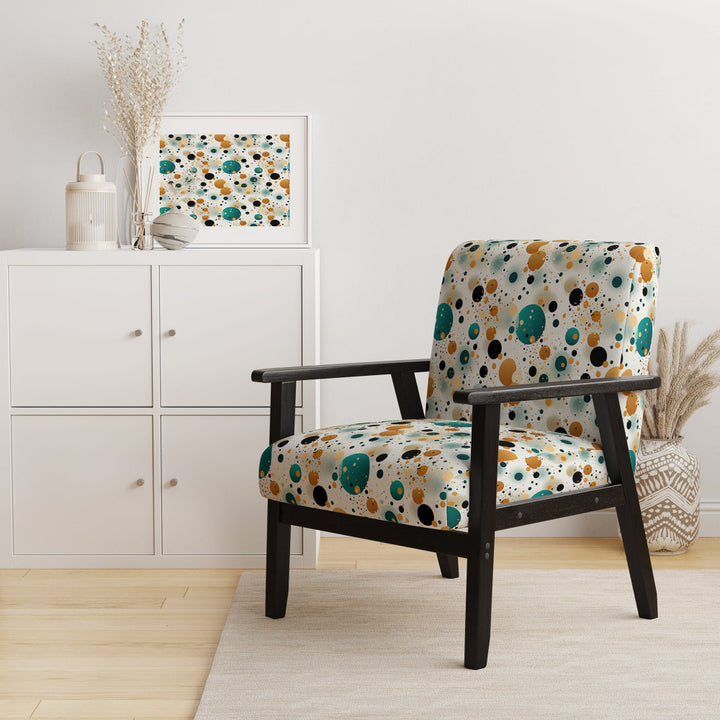 Industrial Fusion Polka Dots Pattern - Modern Arm Chair