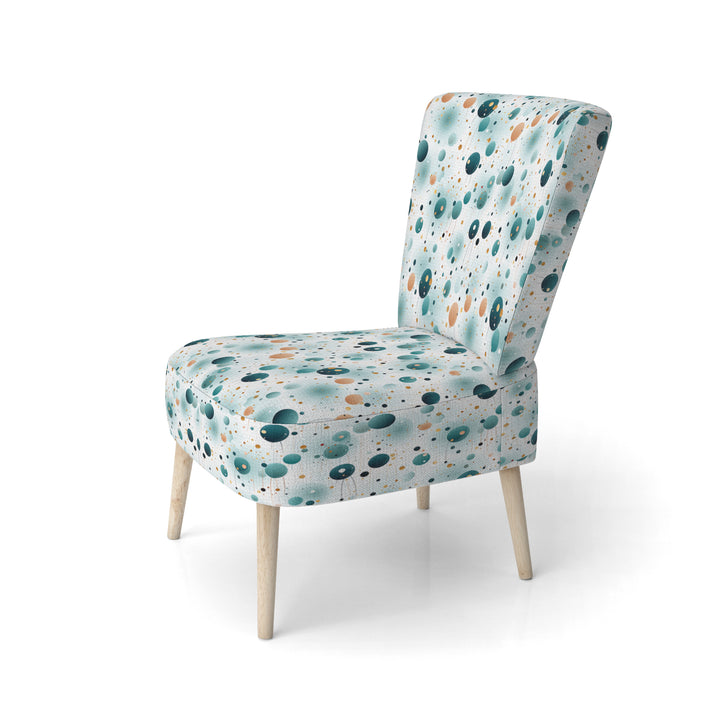 Mystic Enchantment Polka Dots Pattern - Modern Accent Side Chair