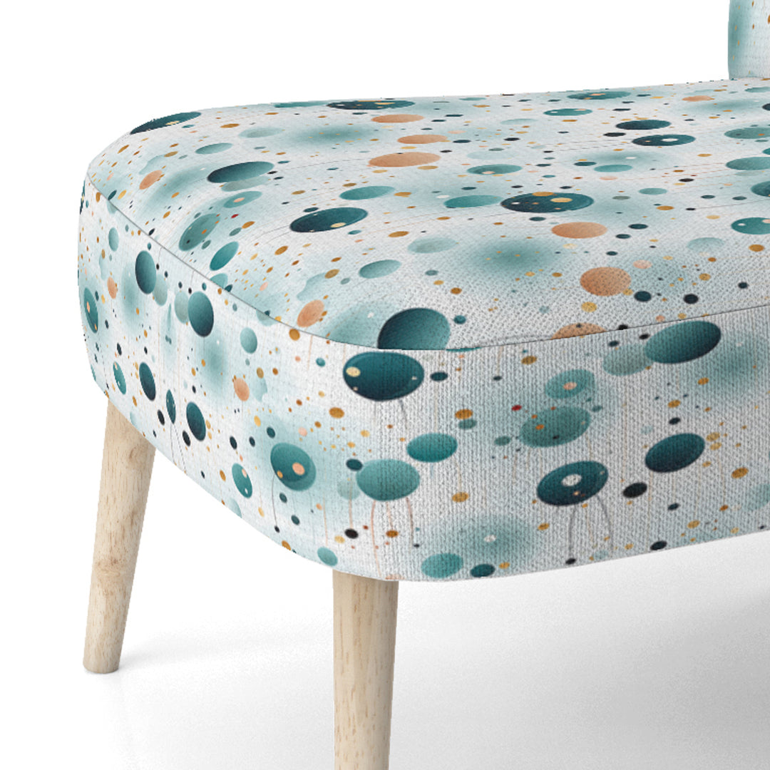 Mystic Enchantment Polka Dots Pattern - Modern Accent Side Chair