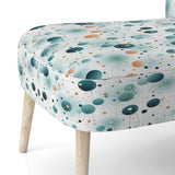 Mystic Enchantment Polka Dots Pattern - Modern Accent Side Chair