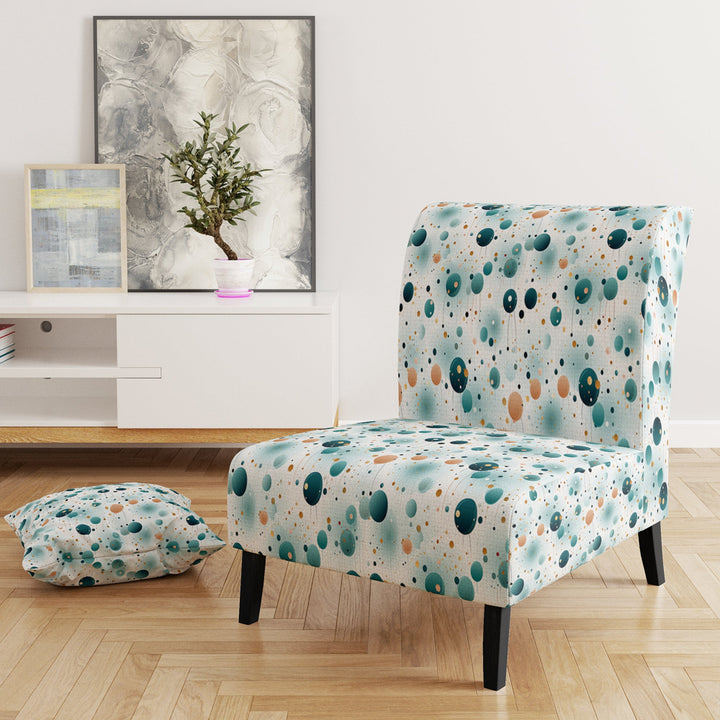 Mystic Enchantment Polka Dots Pattern - Modern Accent Side Chair