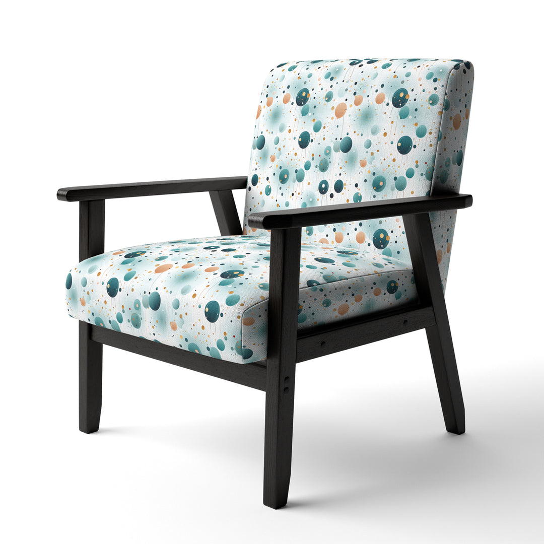 Mystic Enchantment Polka Dots Pattern - Modern Accent Side Chair