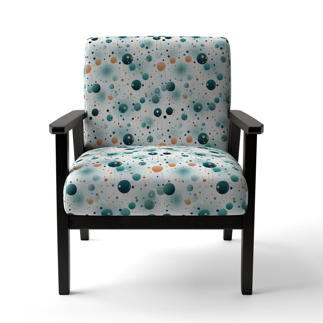 Mystic Enchantment Polka Dots Pattern - Modern Accent Side Chair
