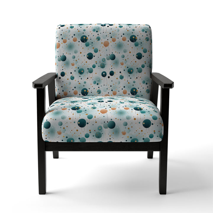 Mystic Enchantment Polka Dots Pattern - Modern Accent Side Chair