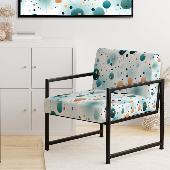 Mystic Enchantment Polka Dots Pattern - Modern Accent Side Chair