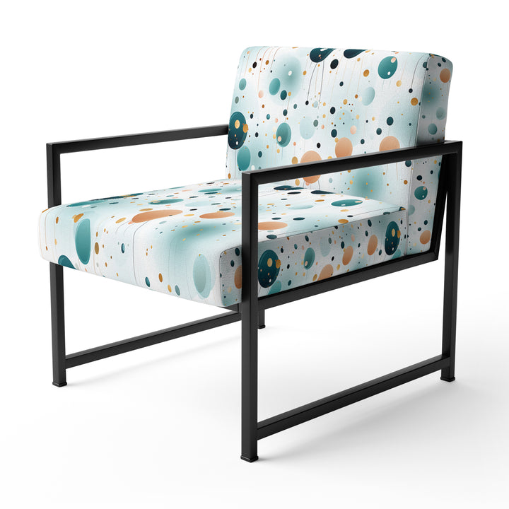 Mystic Enchantment Polka Dots Pattern - Modern Accent Side Chair