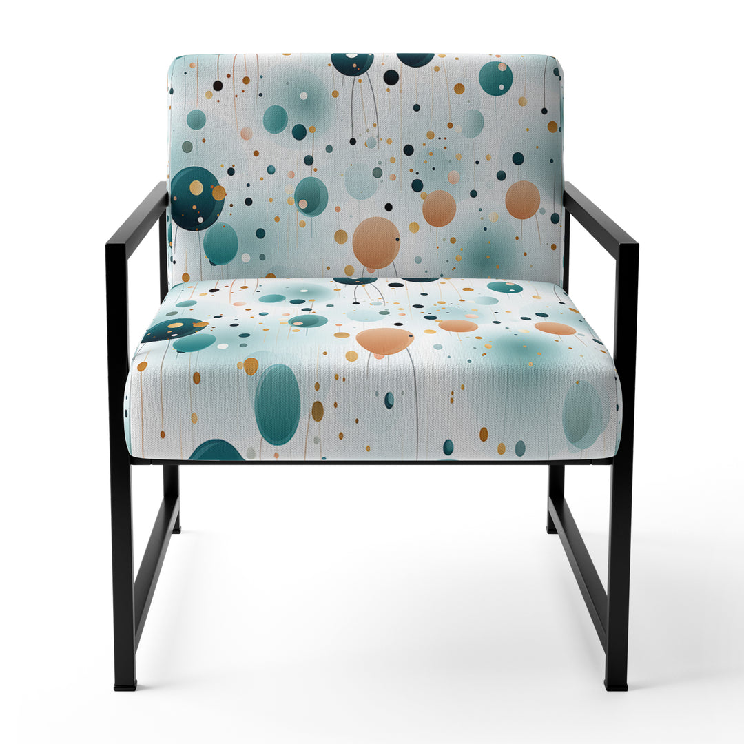 Mystic Enchantment Polka Dots Pattern - Modern Accent Side Chair