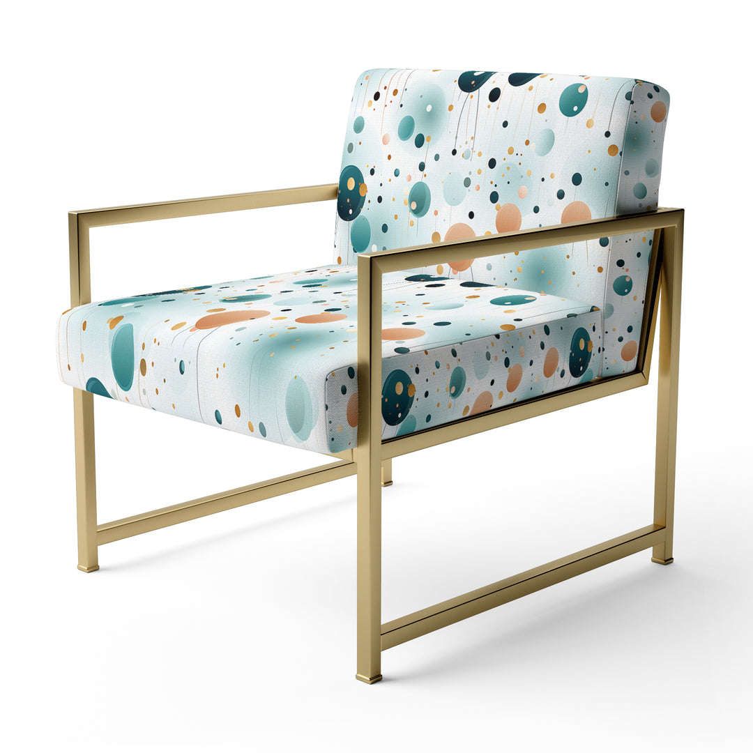 Mystic Enchantment Polka Dots Pattern - Modern Accent Side Chair