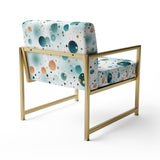 Mystic Enchantment Polka Dots Pattern - Modern Accent Side Chair