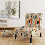 Tribal Essence Polka Dots Pattern- Upholstered Accent Chair