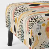 Tribal Essence Polka Dots Pattern- Upholstered Accent Chair