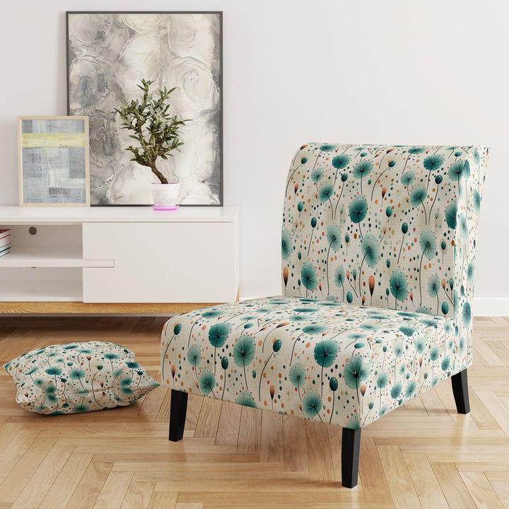 Dreams Polka Dots Pattern - Modern Accent Slipper Chair
