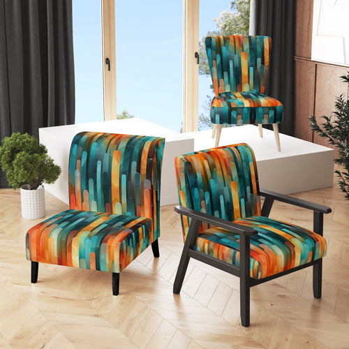Popart Abstract Popsicle Parade - Modern Arm Chair