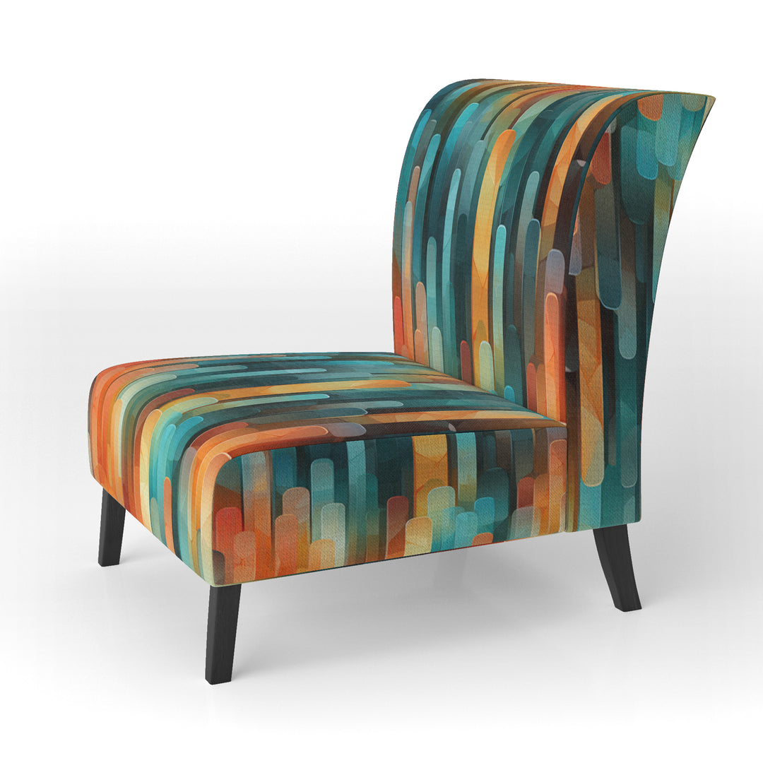 Popart Abstract Popsicle Parade - Modern Arm Chair