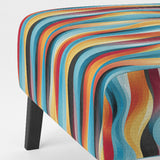 Popart Striped Rainbow Rhythm - Modern Accent Side Chair