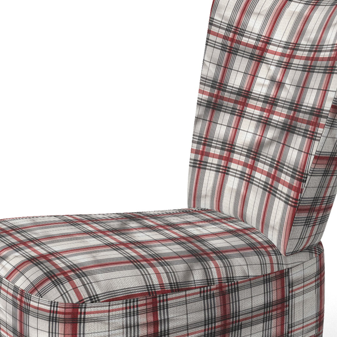 Rustic Farmhouse Plaid - Vintage Accent Slipper Chair
