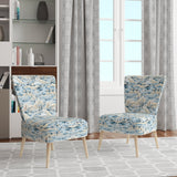 Scandinavian Winter Landscape - Cottage Accent Slipper Chair