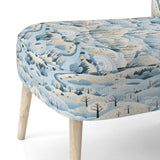 Scandinavian Winter Landscape - Cottage Accent Slipper Chair