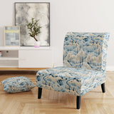 Scandinavian Winter Landscape - Cottage Accent Slipper Chair