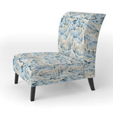 Scandinavian Winter Landscape - Cottage Accent Slipper Chair