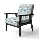 Scandinavian Winter Landscape - Cottage Accent Slipper Chair