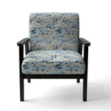 Scandinavian Winter Landscape - Cottage Accent Slipper Chair