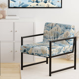 Scandinavian Winter Landscape - Cottage Accent Slipper Chair